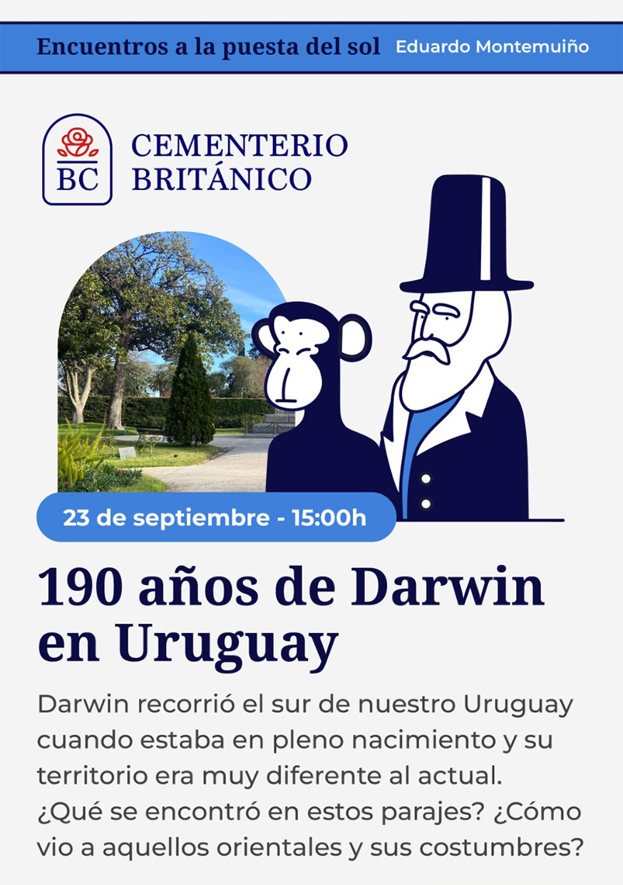 190 Years of Darwin's Visit to Uruguay Cementerio Británico Montevideo