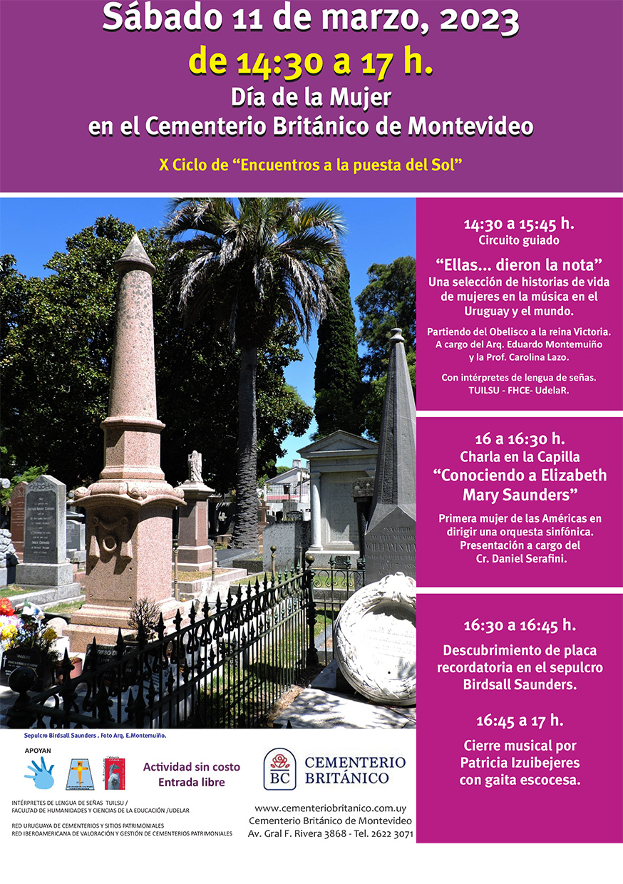 Dia de la mujer Cementerio Británico Montevideo