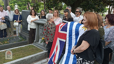 Homenaje al ingeniero George Nancollas Cementerio Británico Montevideo